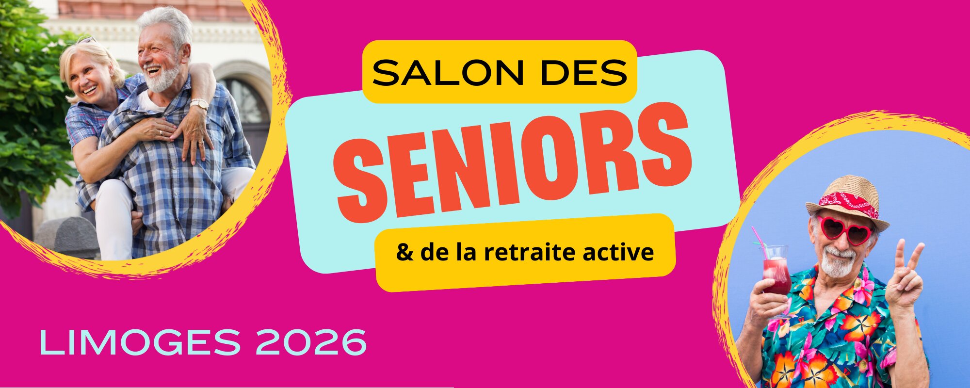 Affiche du Salon des Seniors et de la Retraite Active à Limoges en septembre 2026
